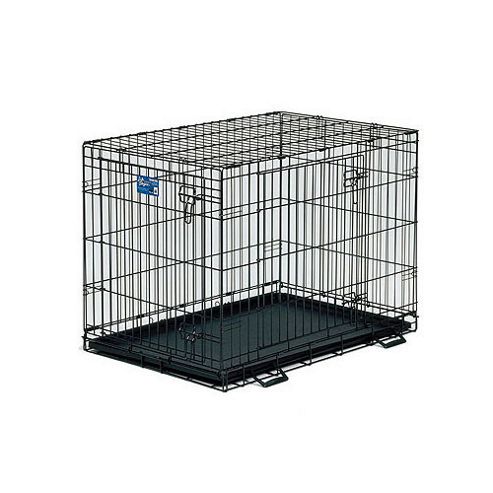 Buy 3Petzzz Folding Metal Dog Crate in Black Metallic from our Small ...