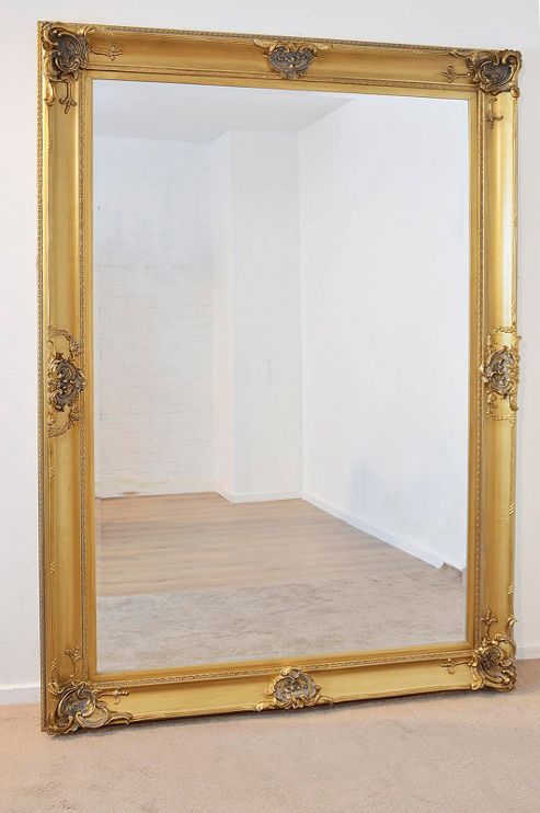 Buy Beautiful Large Gold Decorative Ornate Wall Mirror 7Ft X 5Ft (213 X ...