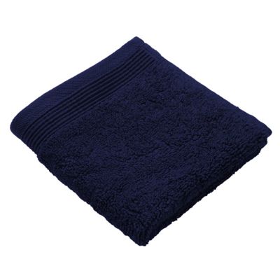 Buy Homescapes Navy Luxury Face Cloth 500 GSM 100% Egyptian Cotton, 30 ...