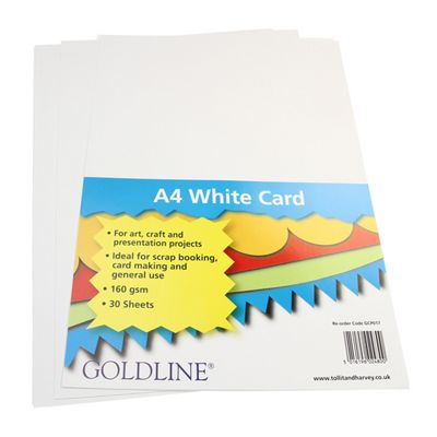 Buy White Card A4 160gsm - 30 Pk from our Printer Paper range - Tesco