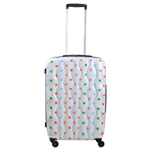 Buy Tesco Hard Shell 4-Wheel Suitcase, Spotty Small from our Hand ...