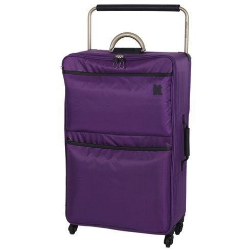 Buy IT Luggage World's Lightest 4-Wheel Large Purple Magic Suitcase ...