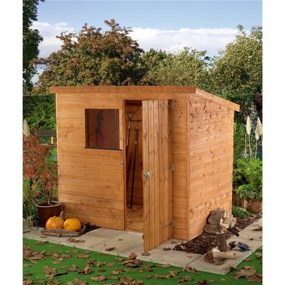 Buy 6 x 4 Sutton Tongue &amp; Groove Pent Shed Garden Wooden 