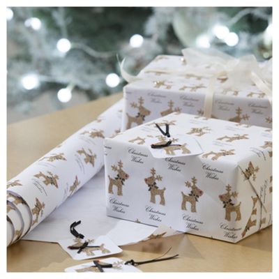 Buy Glitter Reindeer Luxury Christmas Wrapping Paper, 3m from our