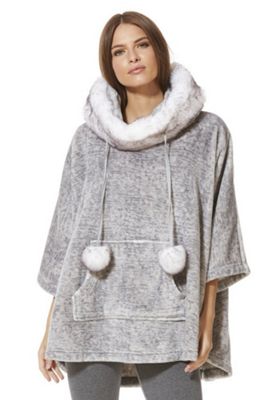 Buy F&F Fleece Faux Fur Trim Lounge Poncho from our Women's Loungewear