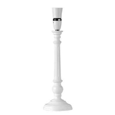 Buy Mortimer Wooden Candlestick Table Lamp Base, White from our Table ...