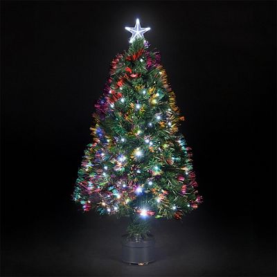 Buy 90cm/3ft Fibre Optic Saturn Christmas Tree with Ice White LEDs from ...