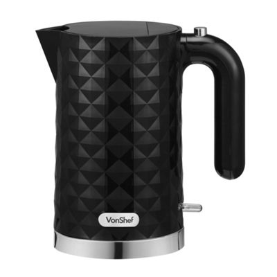 Buy VonShef Cordless Diamond Kettle, 1.5L -Black from our Jug Kettles ...