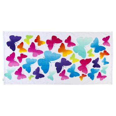 Buy Tesco Butterfly Beach Towel From Our Beach Towels Range