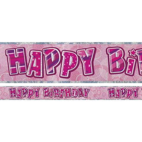Buy Dazzling Effects Happy Birthday Banner (each) from our All Party ...