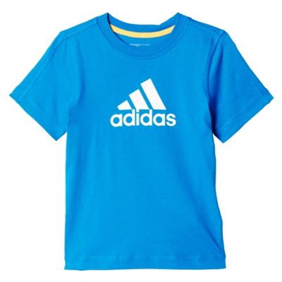Buy adidas Essential Logo Junior Kids Fashion Shirt Tee Blue from our ...