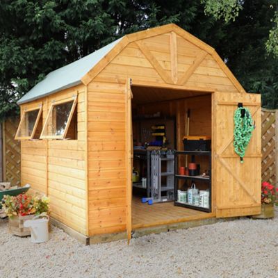 Buy Mercia Dutch Style Premium Shiplap Wooden Shed, 10x8ft 