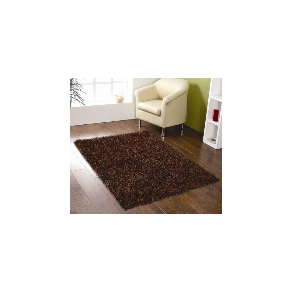 Rugs with Flair Spider Chocolate Shag Rug   70cm x 140cm