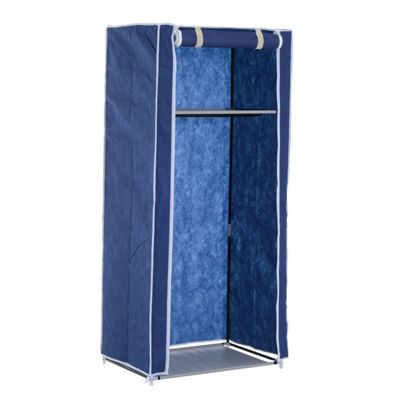 Buy Homcom Portable Non-Woven Fabric Canvas Wardrobe Single Door with ...