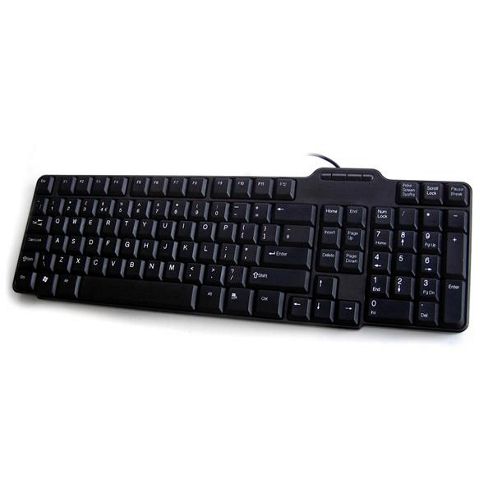 Buy Accuratus 101 USB Full Layout Dell Style Slim-Line Keyboard Black ...