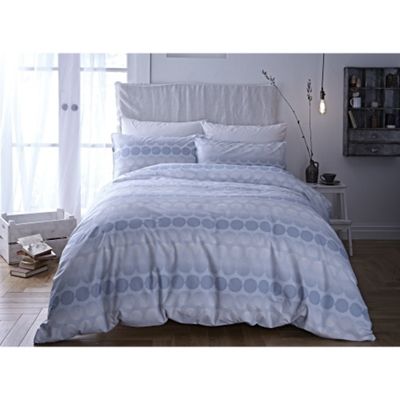 Buy Bianca Cotton Soft Blue Spot Duvet Cover Set Single From Our