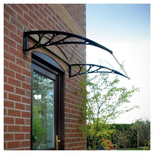 Buy Greenhurst Plastic Door Canopy Black from our Canopies & Awnings ...