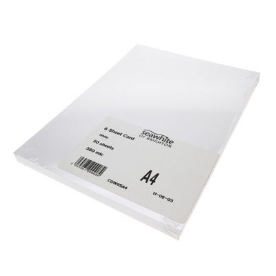 Buy A4 300gsm White Card Pack from our Printer Paper range - Tesco