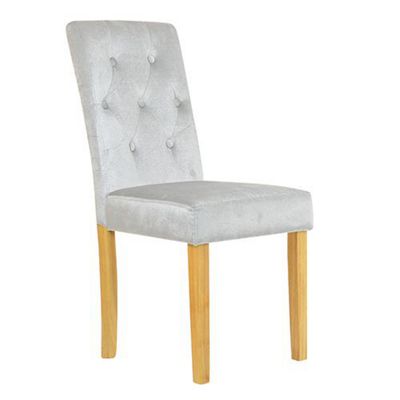 Buy Langford Grey Velvet Dining Chair from our Dining Chairs range - Tesco
