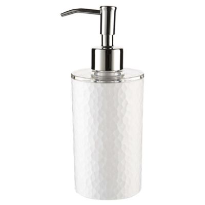 Buy Tesco Textured Plasic Soap Dispenser, White from our Soap & Lotion ...