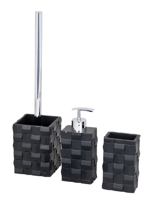 buy wenko bathroom accessories - black from our basin