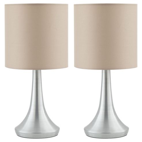 Buy 2 Touch Table Lamps - Taupe from our Table Lamps range - Tesco