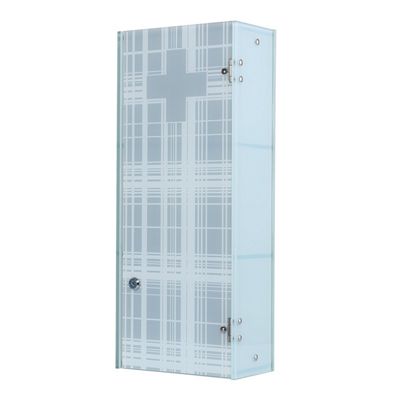 Buy Homcom Wall Mounted Medicine Cabinet 3 Shelves Lockable