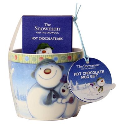snowman hot chocolate mug