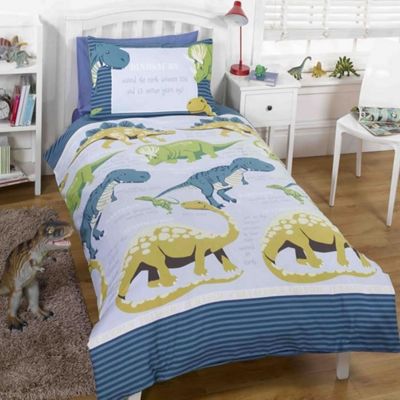 Buy Dinosaur Facts Toddler Bedding - Blue from our ...