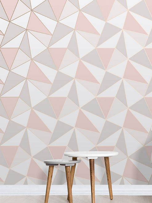 Buy Apex Geometric Wallpaper Rose Gold Fine Decor FD41993 from our ...