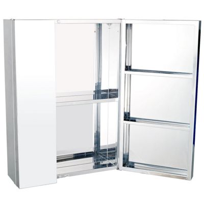 Buy Homcom Stainless Steel Bathroom Mirror Cabinet from our Bathroom Wall Cabinets range  Tesco