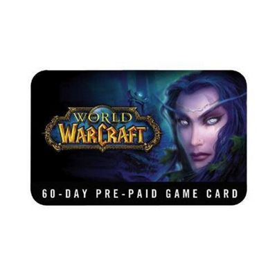 world of warcraft 60-days time card