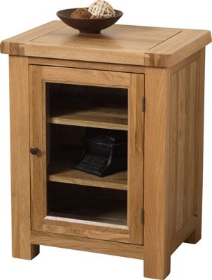 Buy Cottage Solid Oak Hi-fi Media Storage Unit Cabinet ...