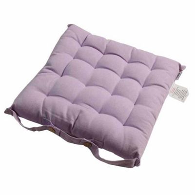 Buy Homescapes Cotton Mauve Seat Pads with Ties from our Garden