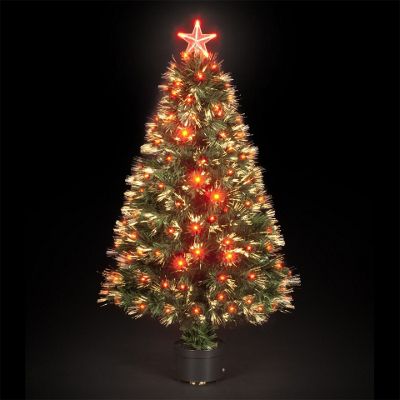 Buy 180cm/6ft Red Saturn Fibre Optic Christmas Tree with 220 LEDs from ...