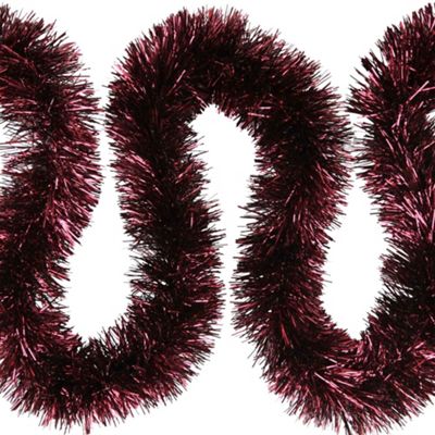 Buy 6m Burgundy Fine Cut 7.5cm Christmas Tree Tinsel from our All ...