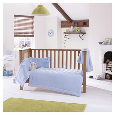 Buy Clair De Lune 3pc Cot Bed Bedding Set Honeycomb Blue From