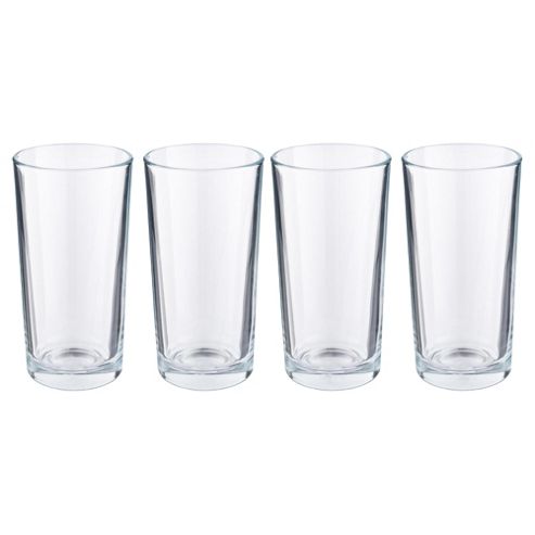 Buy Set of 4 Tesco Basics Highball Glasses from our Tumblers range - Tesco