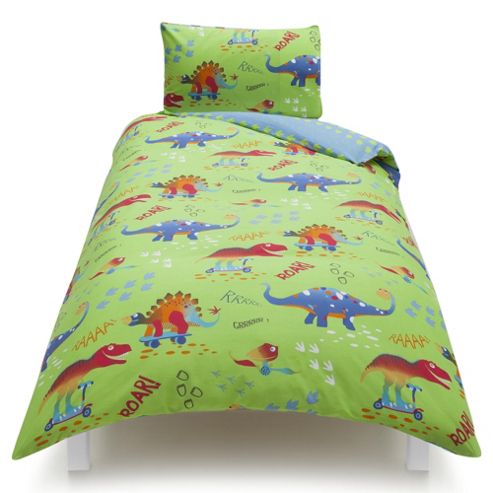 Buy Tesco Kids Dinosaur Single Duvet Set from our Kids' Duvet Covers ...