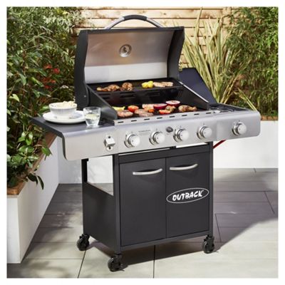 Buy Outback Solis 4 Burner Gas BBQ with Side Burner and Cover from our ...