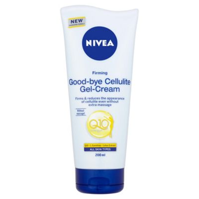 nivea q10 body gel cream firming goodbye cellulite