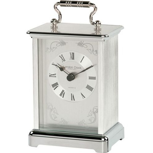 Buy London Clock Company Carriage Mantel Clock - Chrome from our Clocks ...
