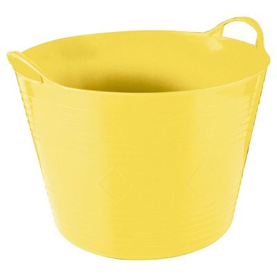 Buy 42L Plastic Flexi Tub With Handles - Yellow From Our Flexi Tubs ...