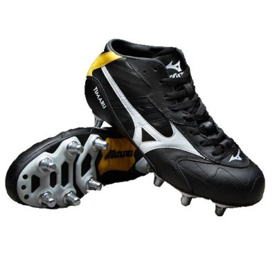 Buy Mizuno Timaru Mid SI Rugby Boot - Black / Yellow from our Football ...