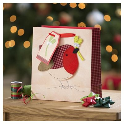 Buy Tesco Robin Christmas Gift Bag, Medium from our Christmas Gift