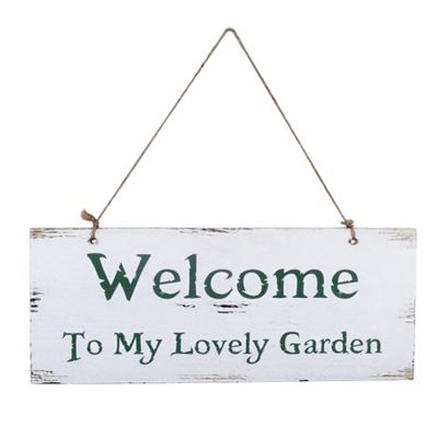 Buy 'Welcome To My Lovely Garden' Rustic Wooden Garden Sign from our ...