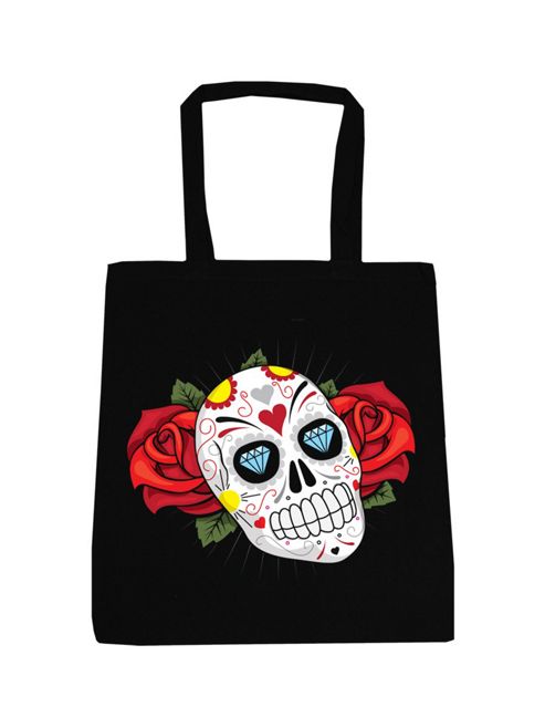 Buy Sugar Skull Black Tote Bag from our Women's Tote Bags range - Tesco