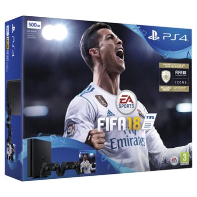 Buy PlayStation 4 500GB FIFA 18 Console + Extra DualShock 4 Wireless ...