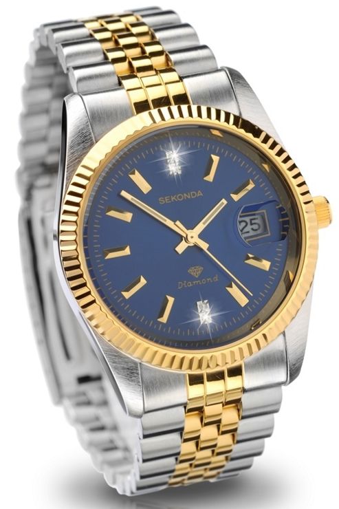 Buy Sekonda Gents Diamond Two Tone Bracelet Watch 3180 from our All ...