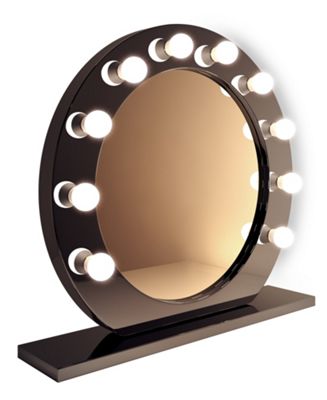 mirror hollywood makeup led round lamps cool gloss mirrors illuminated table tesco